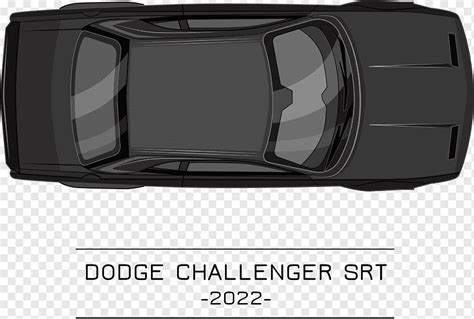 Dodge challenger srt 2022 coche vista superior, png | PNGWing