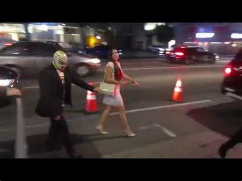 Rey Mysterio & his daughter Aalyah leaving the Andre the Giant premiere ...