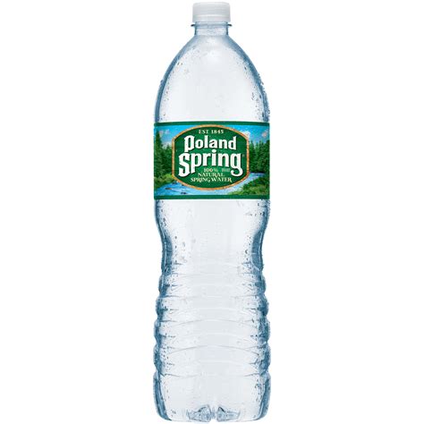 Poland Spring Brand 100% Natural Spring Water, 50.7-ounce plastic deposit bottle | La Comprita