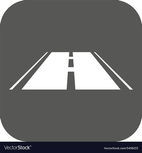 The road icon Highway symbol Flat Royalty Free Vector Image