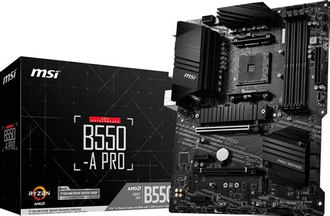 Buy MSI B550-A PRO Motoard ATX - Supports AMD Ryzen 3rd Gen Processors, AM4, DDR4 Boost (4400MHz ...