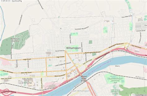 Williamsport Map United States Latitude & Longitude: Free Maps