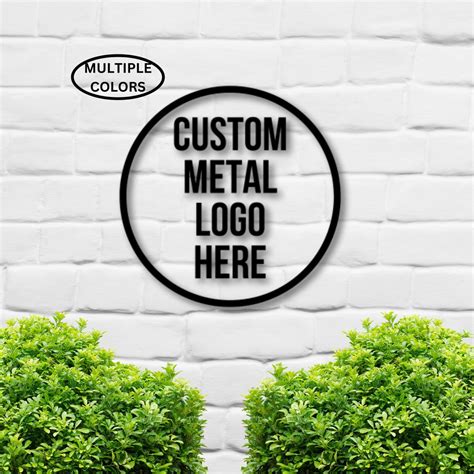 Metal Logo Sign Custom Logo Sign Business Logo Sign Custom - Etsy