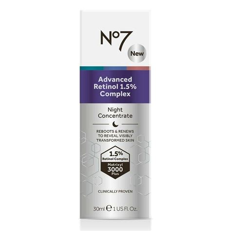 No7 Advanced Retinol 1.5% Complex Night Complex 1 Fl Oz - Walmart.com