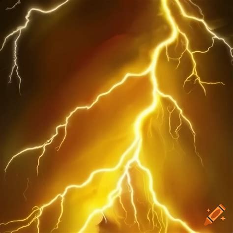 Yellow background with lightning bolts on Craiyon