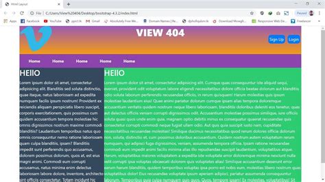 Bootstrap html Layout part-2 2020 - YouTube