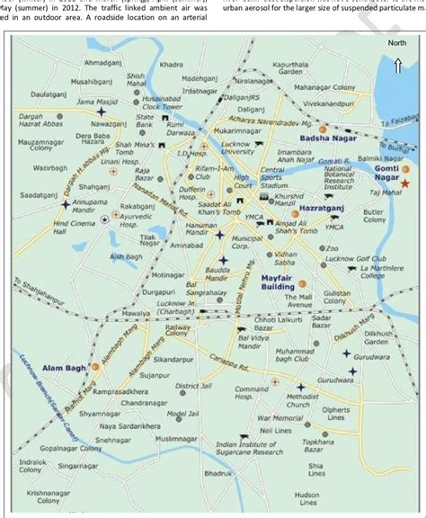 Tourist Map Of Lucknow