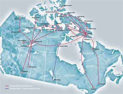 Route Map - Canadian North