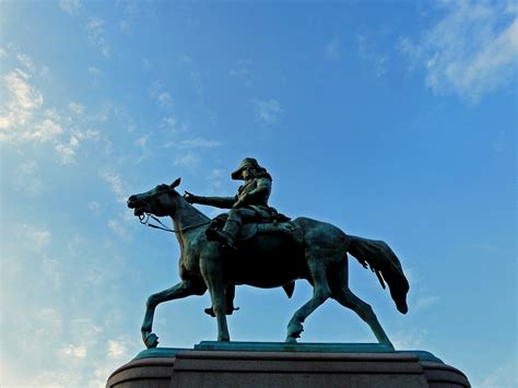 Equestrian statue of Nathanael Greene in Washington D.C. US