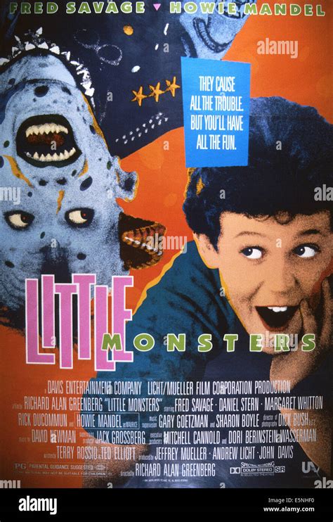 LITTLE MONSTERS, U.S. poster, from left: Howie Mandel, Fred Savage, 1989. ©United Artists ...