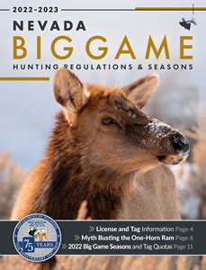 Nevada Hunting Seasons & Rules | eRegulations