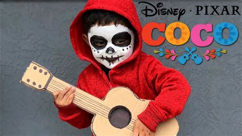 My son as Miguel from Pixar Coco | Día De Los Muertos | Mini Face Paint Tutorial - YouTube