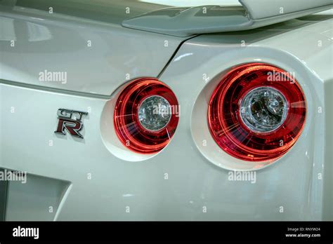 Nissan GTR tail lights Stock Photo - Alamy