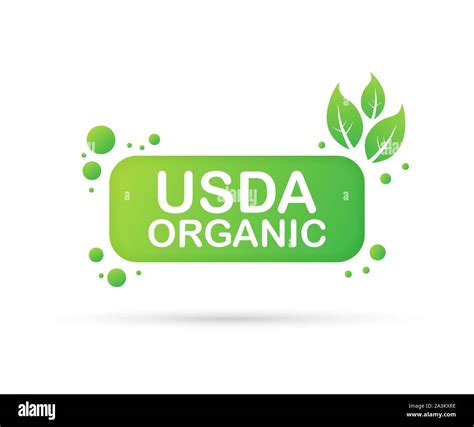 USDA organic emblems, badge, Sticker, logo, icon. Vector stock ...