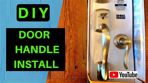 Entry Door Handle Installation - YouTube