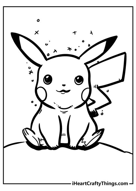 Pikachu Coloring Pages To Print Free