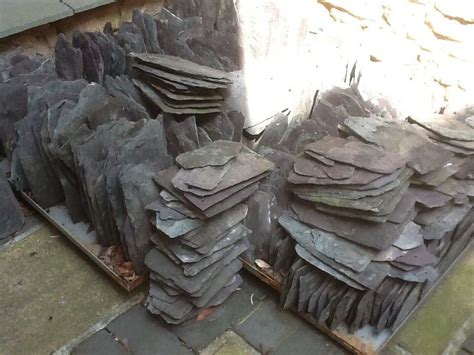 Reclaimed Swithland slate roofing slates 400 approx mixed sizes in good ...