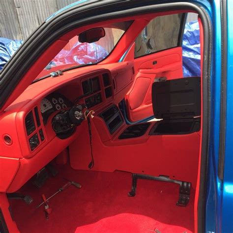 Single cab silverado 1500 brick red interior california upholstery ...