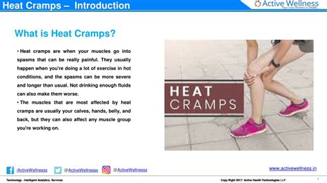 PPT - Heat Cramps – Causes and Treatment - Active Health PowerPoint Presentation - ID:12889758