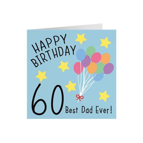 Dad 60th Birthday Card Happy Birthday 60 Best Dad Ever! Original Collection | lupon.gov.ph