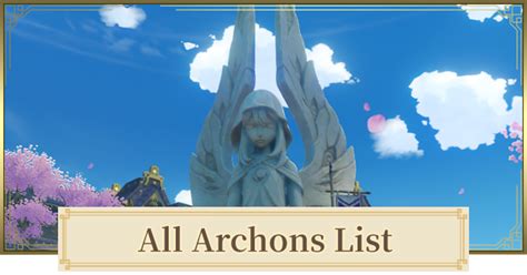 Genshin | All Archons List - GameWith