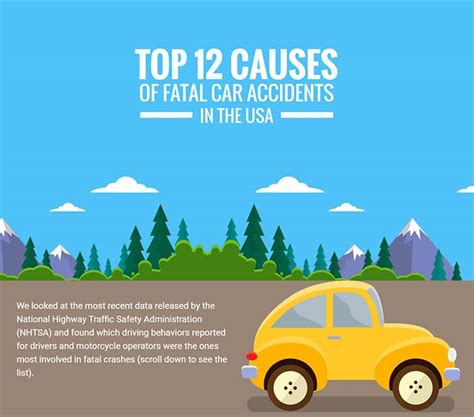 12 Top Causes of Fatal Car Accidents in the USA [Infographic]