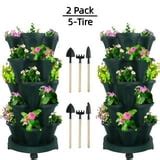 Stackable Planter, Vertical Garden Planter with Wheels and Tools ...