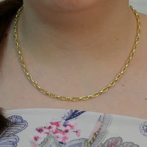 Massive Foxtail Gold Necklace, Dainty Gold Necklace, Anniversary Gold Necklace, 14k Braided ...