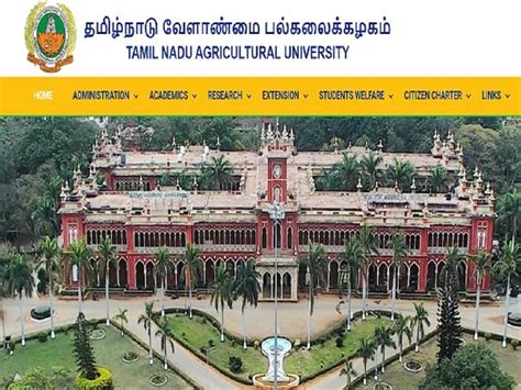 Tamil Nadu Agricultural University (TNAU) 2022: Apply for Various Posts & Get a Salary Up To ...