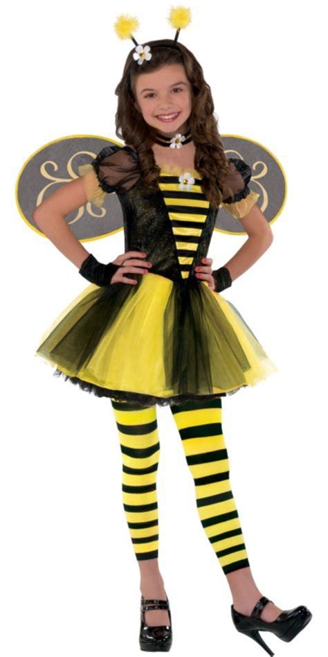 Girls Totally Bumble Bee Costume- Party City | Bumble bee costume, Bee ...