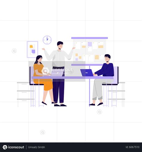 Business Meeting Animated Illustration download in JSON, LOTTIE or MP4 ...