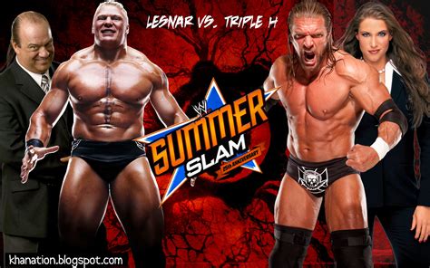 Geek Xplore: Summerslam 2012: Brock Lesnar vs. Triple H Wallpaper