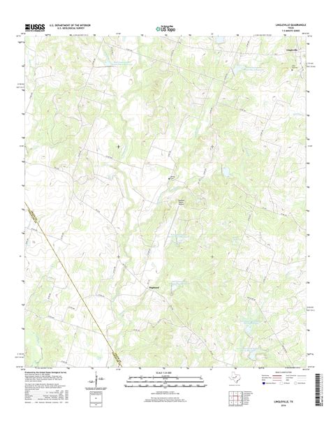 MyTopo Lingleville, Texas USGS Quad Topo Map