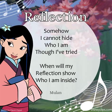 Reflection Lyrics from Mulan | Disney Song Lyrics