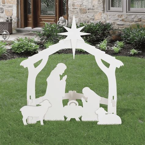 Outdoor White Nativity set - Walmart.com - Walmart.com