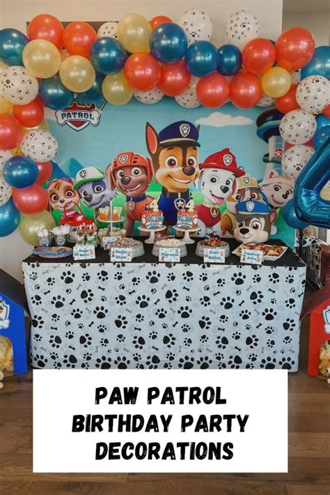 Cute and affordable Paw patrol birthday decorations - Coco's Caravan