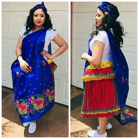 Clipkulture | Lady In Tsonga Traditional Attire With Xibelani Skirt and ...