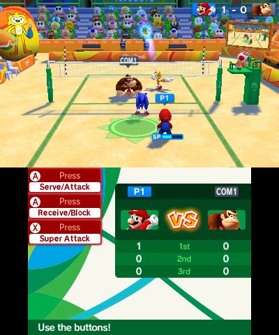 Beach Volleyball (Mario & Sonic at the Rio 2016 Olympic Games for 3DS) - Super Mario Wiki, the ...