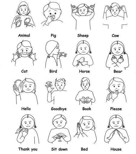 Animals Makaton | British sign language, Sign language words, Sign ...