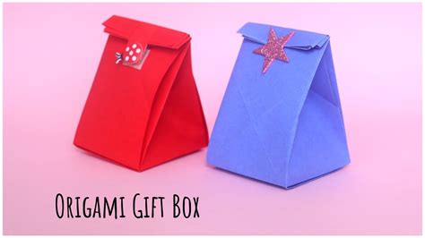 Easy Origami Gift Box Tutorial Step by Step - YouTube