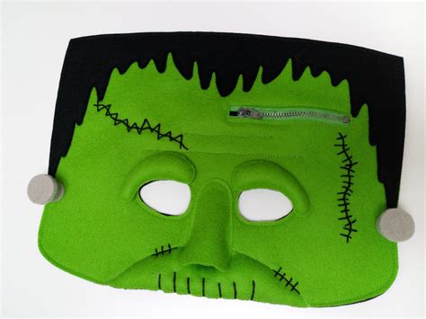 Frankenstein Mask Felt Mask Halloween Frankenstein Costume - Etsy