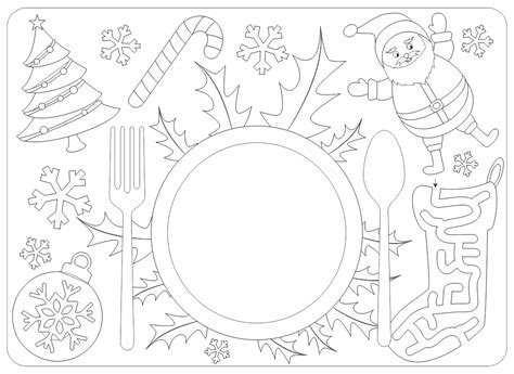 Printable Christmas Placemats - Printable Word Searches