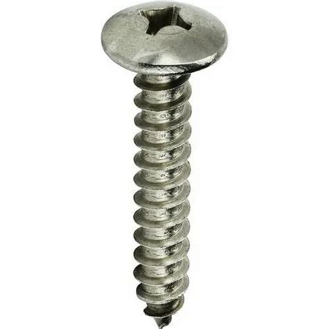 Stainless Steel Full Thread Self Tapping Screws, For Hardware, Size ...