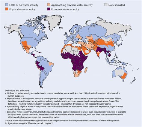 Water scarcity map of the world | Download Scientific Diagram