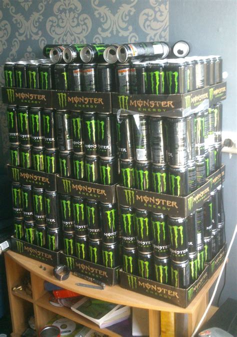 I've been collecting my Monster Energy drink cans for around a year now : pics