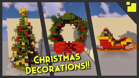 5 Christmas Decoration Ideas for Minecraft (1.16.4 2020) - YouTube