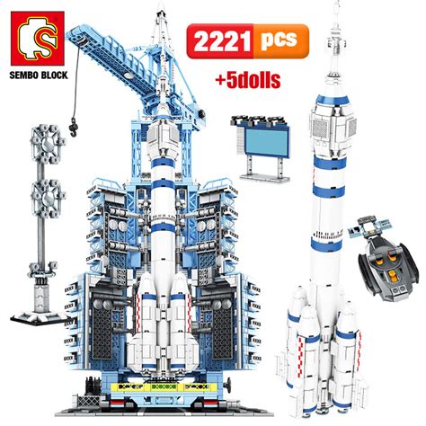 SEMBO 203308 Remotely Controlled Manned Spacecraft Launch Base Space ...