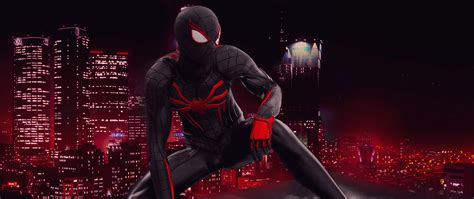 2560x1080 Resolution Spider Man Red And Black Suit Art 2560x1080 Resolution Wallpaper ...