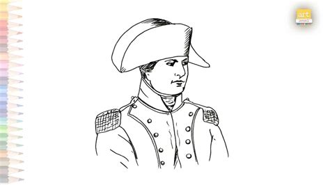 Napoléon drawing easy | How to draw Napoléon step by step | easy ...