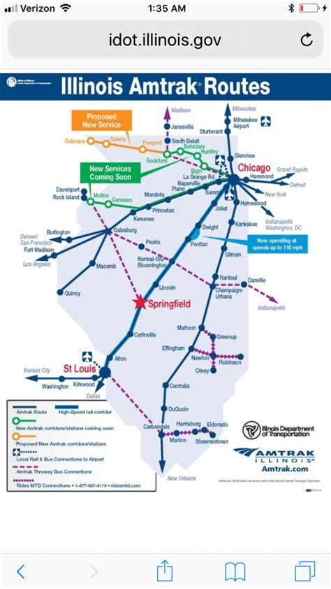 Amtrak Texas Eagle Route Map | Free Printable Maps